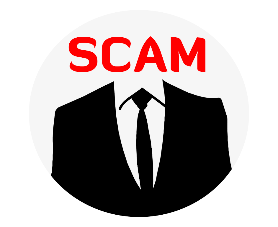 A scam non-scam project logo